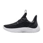 Under Armour Curry Flow 9 Team Basketball Shoes, Black/White 001, 12 Women/10.5 Men