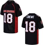 K-E Men's #18 Paul Crewe Mean Machine The Longest Yard Movie American Football Jersey Stitched Size M Black