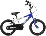 Ammaco Rocky 16" Wheel Childrens Childs Boys BMX Bike Bicycle Blue & White Age 5+