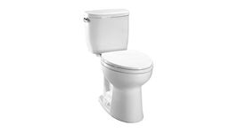 Toto CST243EF-01 Entrada 1.28GPF Round CalGreen Two-Piece Toilet, White, Medium