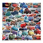 50 Pcs Cars Stickers for Laptop, Bumper, Skateboard, Water Bottles, Computer, Phone, Guitar, Cartoon Stickers for Kids Teens Adult