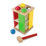 Melissa & Doug Pound and Roll Tower | Wooden hammer toy | Early developmental toy | Problem Solving | Wooden toys 1 year old | 1 2 3 4 Ages | Gift for Boy or Girl