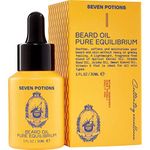 Seven Potions Premium Beard Oil for Men — Jojoba Oil Beard Softener to Nourish Skin, Hair, and Stop Beard Itch — All-Natural, Vegan, Cruelty Free — Unscented (30ml)