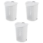 STERILITE Laundry Hamper, 2 Bushel, White