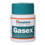 Gasex Himalaya ,100 Tablets Improves Digestion Relieves Trapped Gasses Provides Relief From Bloating