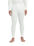 XYXX Men's Thermal Bottoms | Antibacterial, Skin Friendly with Superior Heat Retention | Slim Fit Full Length Solid Alpine IntelliHeat Thermal Long Johns | Pack of 1 (Off White, Medium)