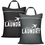 2 Pcs Large Travel Laundry Bag Washable Waterproof Wet Bag Dirty Clothes Bag Swimsuit Workout Bag for Gym Clothes Laundry Wet Clothes Swimming Pool Yoga College Dorm (Black+Grey)