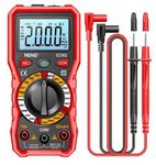 VENEKETY Digital Multimeter with Case,DC AC Voltmeter Measures Voltage,Current,Resistance,Continuity,Diodes Ohm Volt Amp Meter,Electric Tools for Household Outlet and Automotive Battery Tester