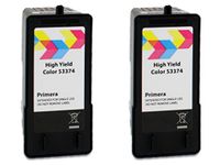 Primera 53374 High Yield Tri-Color Ink Cartridge 2-Pack