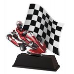 Trophy Monster Modern Go Kart Award Prize for the Star Driver! | Perfect for Clubs & Parties | Made from Printed Acrylic (165mm)