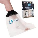 ACAST Waterproof Foot Cast Cover For Shower - Easy To Use, Reusable Waterproof Protector For Foot, Toe, Ankle wounds, Plaster Foot Dressing Protector - Free E-book Included