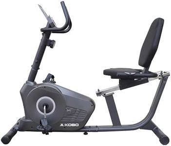 Kobo RB-1 Magnetic Recumbent Exercise Bike for Fitness with Adjustable Seatmagnetic Resistancehand Pulse and Monitor LCD Display (Imported)