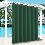 Pergola Garden Outdoor Curtains Waterproof - Blackout Thermal Insulated Sun Shades Eyelet Privacy Curtain for Pergola Gazebo Patio Porch Pool, Indoor Window Blinds for Living Room Bedroom Balcony