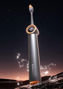 RANVOO [Vibrating & Flossing 2-in-1 Bubble Sonic Electric Toothbrush, 100% Plaque Removal, Whiter for Adult Protect Gum Orthodontic Teeth Cleaning Rechargeable Gift with 2 Soft Brush Heads Grey