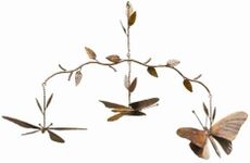 Ancient Graffiti Butterfly Branch Mobile, Flamed Copper