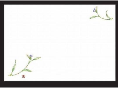Setomo Honpo Washi Mat 3 Inch Long Japanese Paper Mat (100 Sheets Units) Dewgrass (June to October) [38 x 26 cm] Fine Paper (7-148-3), Restaurants, Inns, Japanese Tableware, Restaurants, Commercial