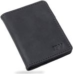 PEGAI Personalized 100% Leather Bifold Wallet for Men with Credit Card Holder | Minimalist Wallet for Men, Handmade Slim Wallet, Great as a Fathers Day Gifts | Knox (Charcoal)