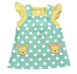 Clothe Funn Baby Girl's Cotton Pinafore Knee-Length Dress (MY-PR7C-O3PC_Mint, Yellow