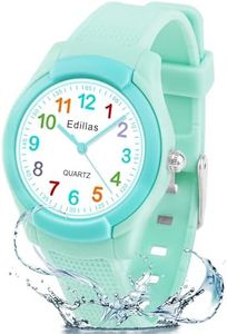 Edillas Kids Analog Watch for Girls Boys, Children Waterproof Learning Time Wristwatch Easy to Read Time Great Present for Kids Girls Boys