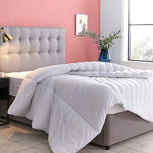 Silentnight Yours & Mine Duvet - Dual Tog All Season Duvet Quilt Designed for Couples with 10.5 and 13.5 Tog Halves - Hypoallergenic and Machine Washable - Double