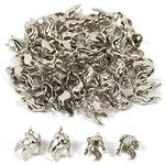 48 Bead Caps Necklace Charm Chain Bails Beading Part