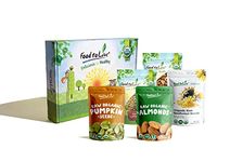 Organic Nuts & Seeds in a Gift Box - A Variety Pack of Almonds, Walnuts, Sunflower Seeds, Pumpkin Seeds, and Hemp Seeds