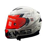 LS2 Helmets - FF320 Stream Evo - Max - Gloss White Red - Dual Visor Helmet with Anti Fog Lens and Double D Ring Chin Strap (Medium - 560 MM)