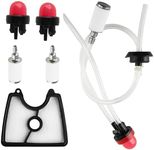 HUSWELL 581798001 125B Fuel Line 545112101 Air Filter Spline Carburetor Adjustment Tool kit for Husqvarna 125B 125BVX 125BX 28CC 170 MPH Leaf Blower Jonsered B2126 BV2126 Blower