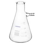 Labasics Glass 250 ml Heavy Wall Borosilicate Glass Filtering Flask, Bolt Neck with Tubulation, 250 ml