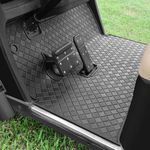 Cartalia EZGO TXT Golf Cart Floor Mat, Upgraded Non-Slip Improved Full Coverage Liner Mats Replacement with 8mm Thick Rubber, Fits EZGO TXT (1994+), EX1 (2020), Valor, Cushman Workhorse & Express S4