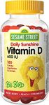 Sesame Street Daily Sunshine Vitamin D3 Kids Gummy by Webber Naturals, 180 Gummies, 600 IU of Vitamin D Per Gummy, For Children Age 3 and Up