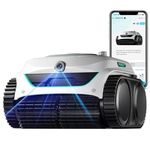 WYBOT C2 Vision Pool Robot Vacuum, Debris Detection with AI Camera, 8-in-1 Master Cleaning, Ultra-fine Filtration, Powerful Suction, for Above&Inground Pool up to 2152 Sq.ft, White Green