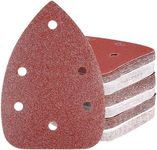 HYCHIKA 60PCS Sander Sandpaper, Detail Sander Sandpaper Assorted 60/80/100/120/180/240 Grits with 6 Holes for Wood Sanding, Fit HYCHIKA 140W Detail Electric Sander(Model Number: ‎TX104)