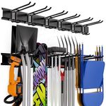 INCLY 48INCHES Wall-Mounted Garage Organizers and Storage, Garage Tool Hanger for Heavy Willing Tools, Ski Wall Mounts, Garage Organizers, Hold Up to 300lbs