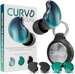 CURVD Cliq Earplugs with Swappable Covers, Stylish Noise Reduction for Concerts, Noise Sensitivity & More. Customizable Colors & Patterns, Reusable Ear Plugs with Aluminum Travel Case & 5 Tip Sizes