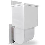 MEANHDAG Outdoor Dryer Vent Closure & Seal Hood with Natural Energy Saving, Dryer Vent Cover of Exhaust Air Fit for 4'' Outside Siding Tube, Professional Design Durable Stainless Steel