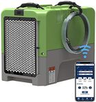 AlorAir Smart WiFi LGR Dehumidifier with Hose, Commercial Dehumidifier with Pump, cETL Listed, up to 180 PPD (Saturation), 85 PPD at AHAM, Flood Repair, Green