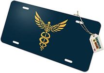 GRAPHICS & MORE Caduceus Medical Symbol Doctor Nurse EMT Novelty Metal Vanity Tag License Plate