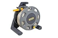 HOZELOCK - Compact Hose Reel 25m (ø 12.5 mm) : Integrated Handle, Supplied with 25m of Multi-purpose Hose, Fittings and Nozzle, Max. Capacity 30m [2412P0275]