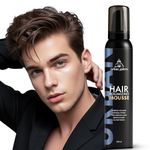 UrbanGabru Hair Volumizing Mousse for Men, Alcohol-Free, Lightweight Formula for Medium Hair, Adds Long-Lasting Volume & Natural Finish, Medium Hold | 200 ml