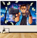 IIOIIOII Rapper Tapestry for Bedroom, Wall Hanging Decor, Cartoon Posters, 60 x 40 inches, Living Room, Bedroom Home Decor