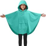 JEMIDI Kids Rain Poncho - Waterproo