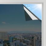 Window Sticker for Privacy, Glass Film One-Way Black Film Anti Uv Tint for Home, Reflective Mirror Sun Blocking Heat Control UV Protection| Privacy Glass Film (51 x 300 cm)