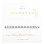 Jahn Jewellery Friendship Bracelet Sterling Silver | Best Friend Gift | A Thoughtful Gift To Share With A Special Friend | Includes Luxury Gift Bag (Friendship Bracelet)