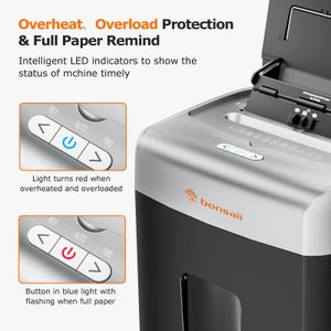 Bonsaii Auto Feed Paper Shredder – 110-Sheet Capacity