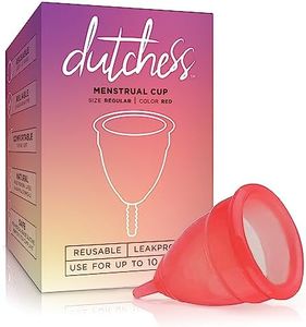 Dutchess Reusable Soft Silicone Menstrual Cup (Red, Large (Pack of 1))