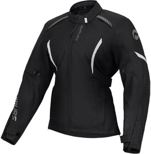 Oumurs Motorcycle Jacket for Women With CE Armor and Waterproof Riding Gear with Body Armor Foam Padding & Breathable Fabric, All Season Motorcycle Riding Reflective Jacket For Night Visibility