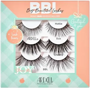 Ardell BBL Big Beautiful lashes Holiday 3-pair Gift Set, BBL Hottie, BBL Bae and BBL Cheeky, 1-pack