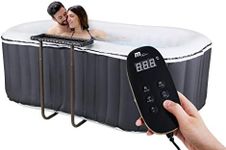 SHATCHI Nest Delight 2 Bathers Bubble Spa Portable Inflatable Quick Heating Oval Hot Tub