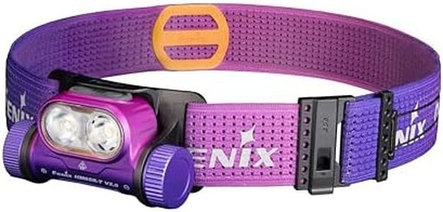 Fenix HM65R-T V2.0 Camping Headlamp - Camping Light Made Aluminum PC 1600 Lumens - Waterproof Head Light Flashlight for Hiking, Running, Fishing & Camping Accessories (Nebula)